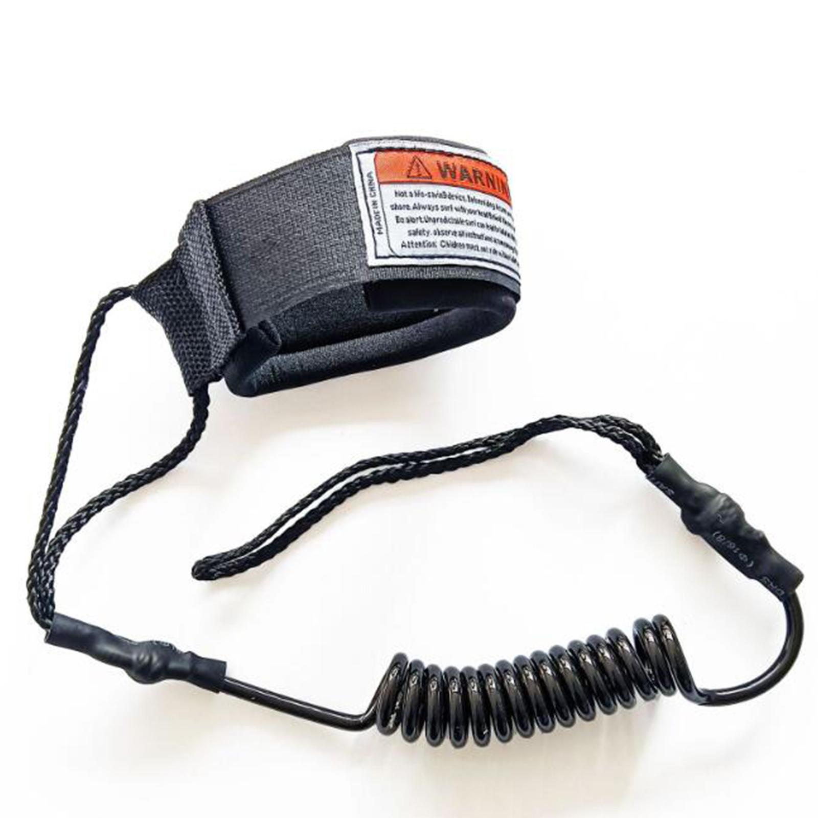 Surfboard Leash - 巻き取り式のサーフボード用リーシュ。耐久性に優れた伸縮性素材を使用し、手首や腕に装着できるパドルボード用安全ロープ。ウォータースポーツ用品として最適。