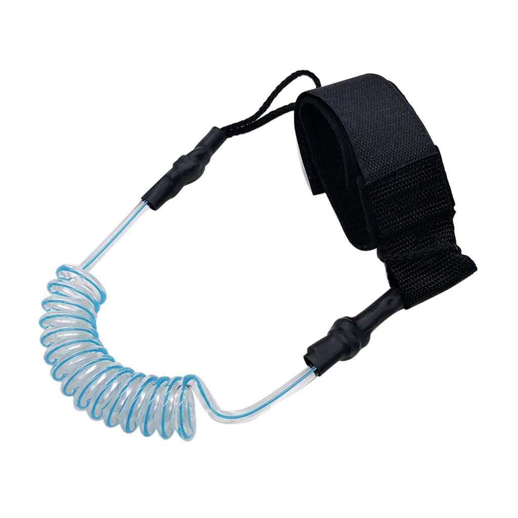 Surfboard Leash - 4フィートのコイルサーフリーシュ、カヤック、カヌー、サーフィンなどに使えるユニバーサルパドル/釣り竿リーシュ、サーフボードスイベルストレッチロープ