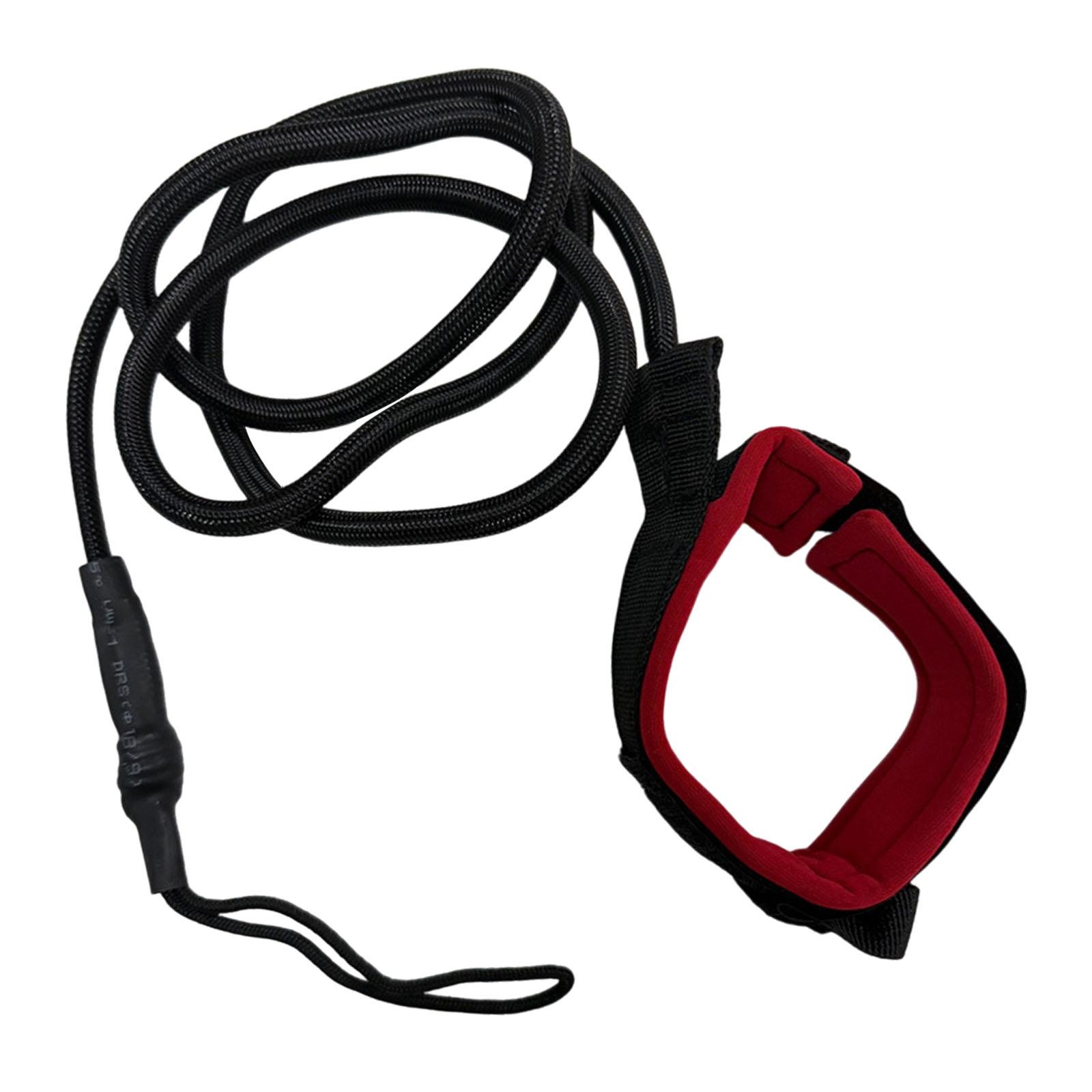Surfboard Leash - サーフボード用リーシュ、携帯用、丈夫なロープ、長さ調節可能なコイル状コード、パドルボード用、水陸両用スポーツ用、ロングボード用アンクルストラップ。