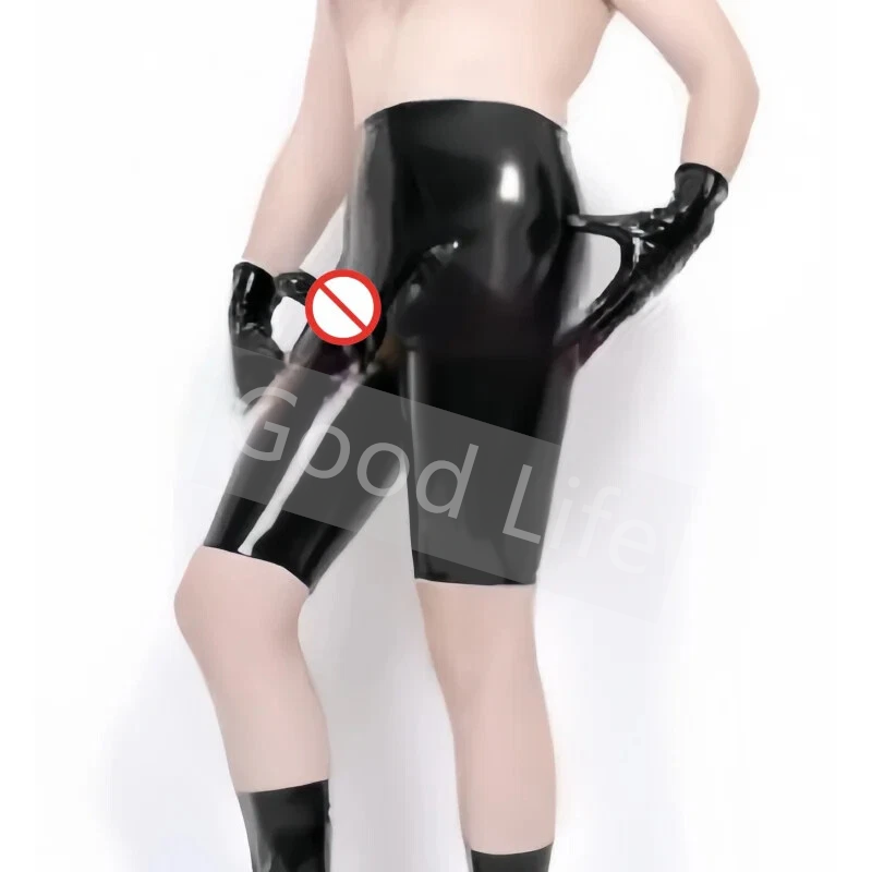 Wetsuit Men - ハンドメイド メンズ ブラック セクシー ラテックス ボクサーパンツ