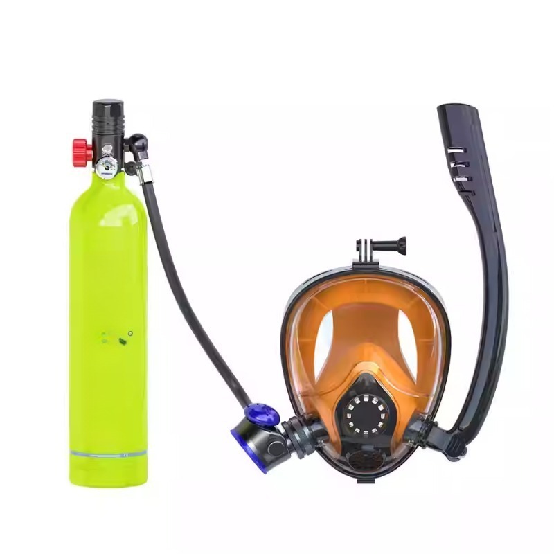 ダイビングフルセットマスクシュノーケル携帯用酸素呼吸器水中装 - Diving Mask のレビューと価格