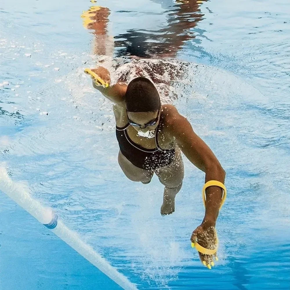 8字型スイミングパドル 人間工学に基づいた形状 耐摩耗性 前 - Swim Fins のレビューと価格