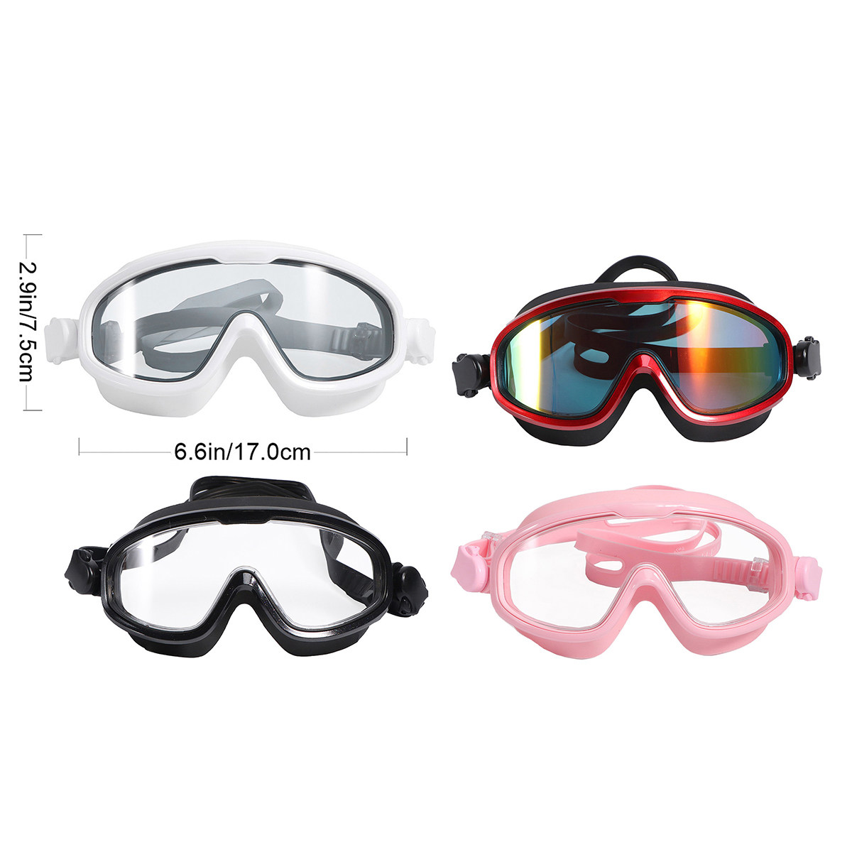 防水・曇り止め加工のスイミングゴーグル。厚みのあるシリコン製 - Goggles Swim のレビューと価格