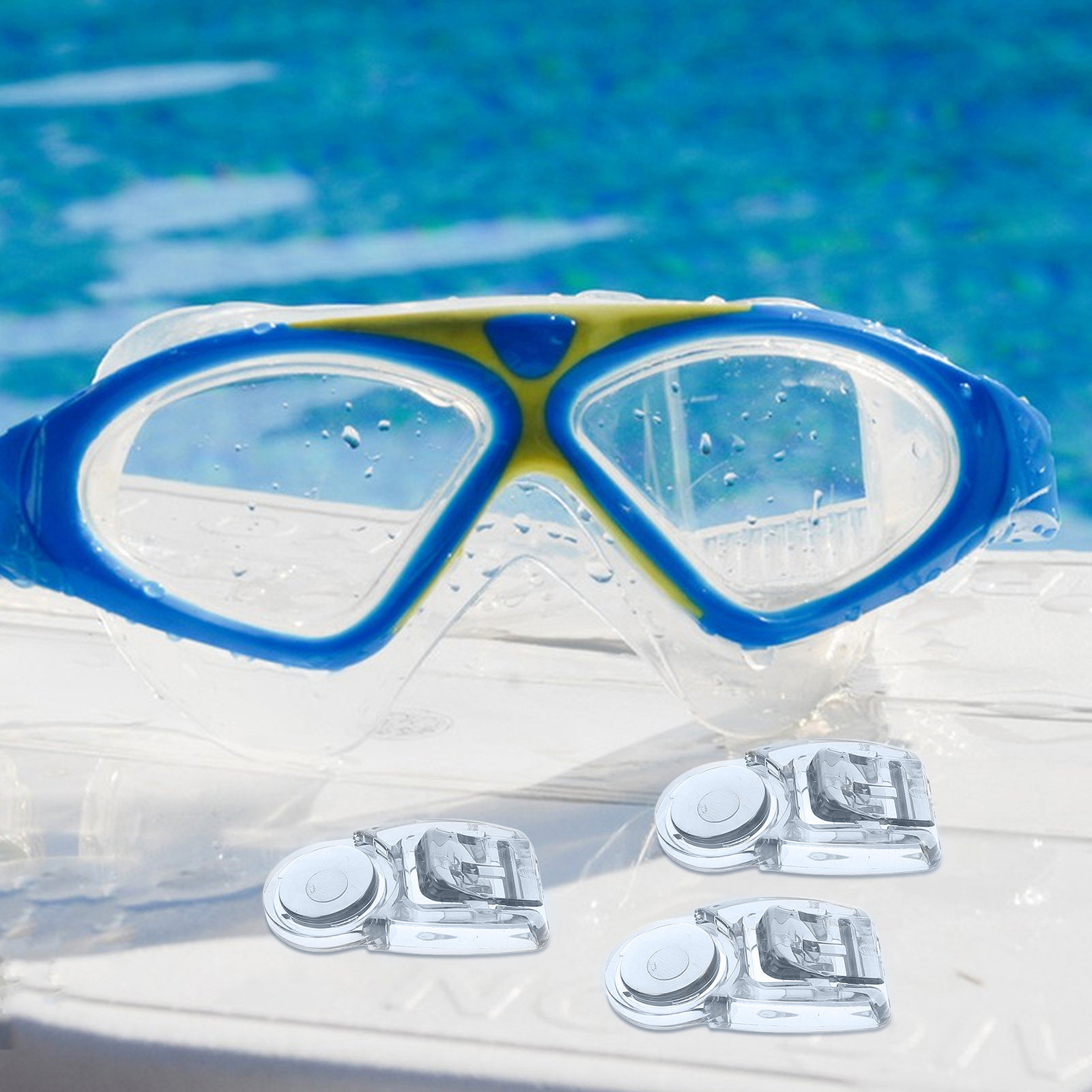 4個入り、汎用性の高いスイムゴーグル用バックル。スイムゴーグ - Goggles Swim のレビューと価格